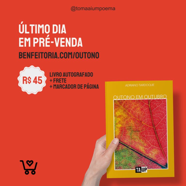Livro Outono em outubro de Adriano Tardoque
