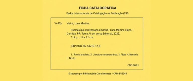 Ficha catalográfica para livro — como contratar