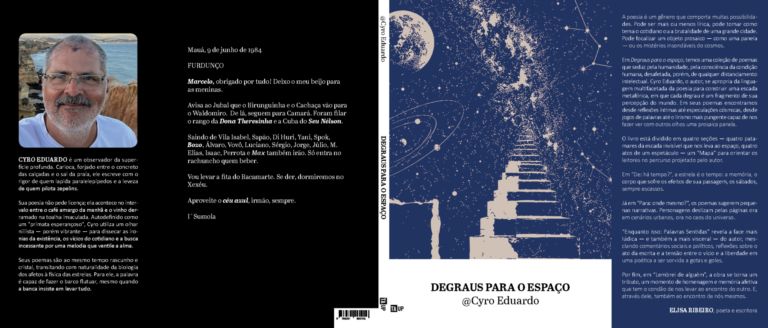 Resenha: “Degraus para o Espaço”, de @Cyro Eduardo — poesia entre o concreto, o cosmos e o niilismo esperançoso