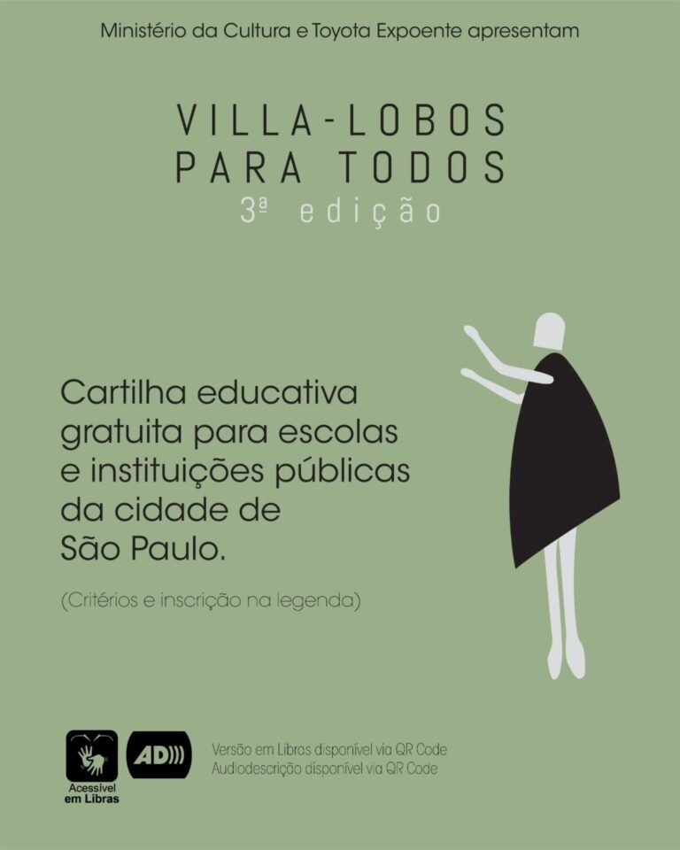 A 3a Edição do Villa-Lobos Para Todos distribui cartilha educativa gratuitamente